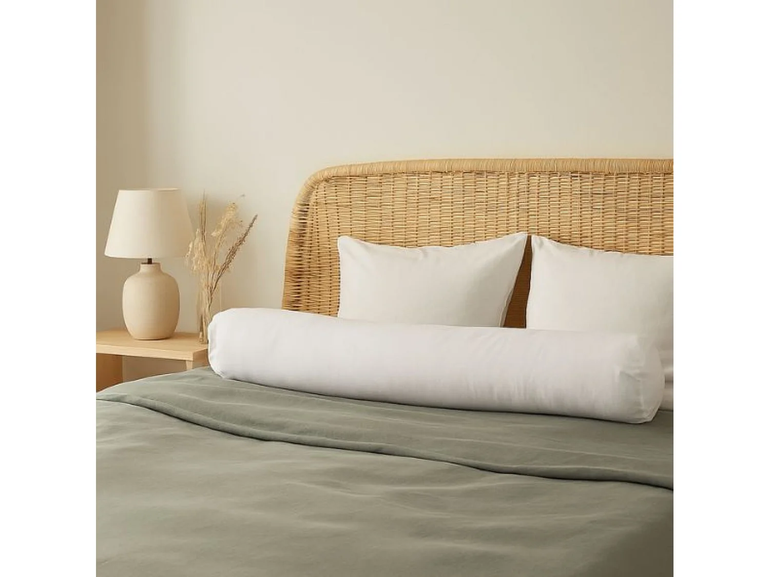 Traversin anti-acariens enveloppe 100% coton Someo 160