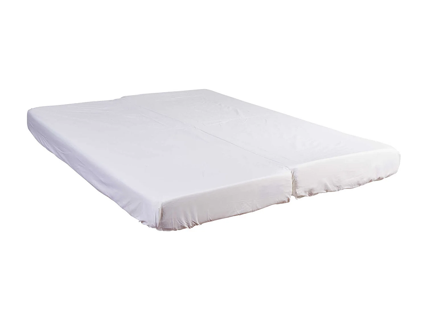 Drap housse blanc pour matelas clic-clac bonnet 20 cm 130x190