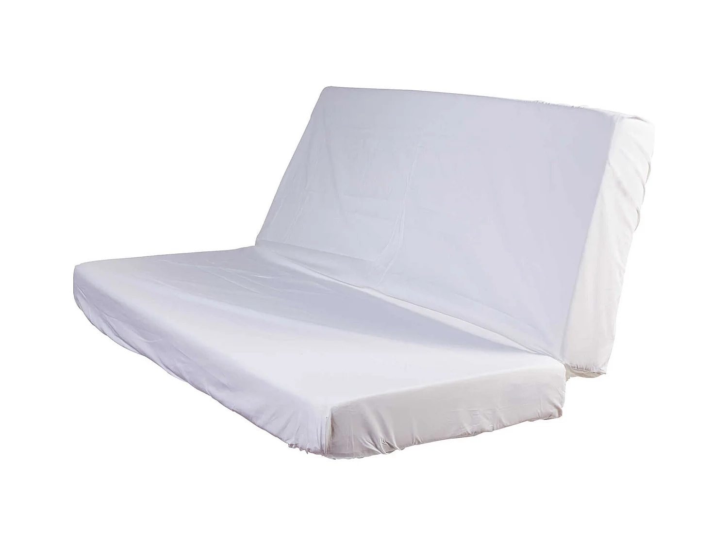 Drap housse blanc pour matelas clic-clac bonnet 20 cm 130x190