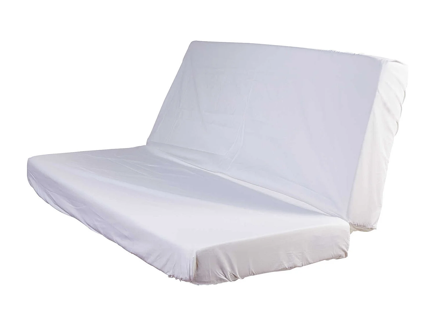 Drap housse blanc pour matelas clic-clac bonnet 20 cm 140x190