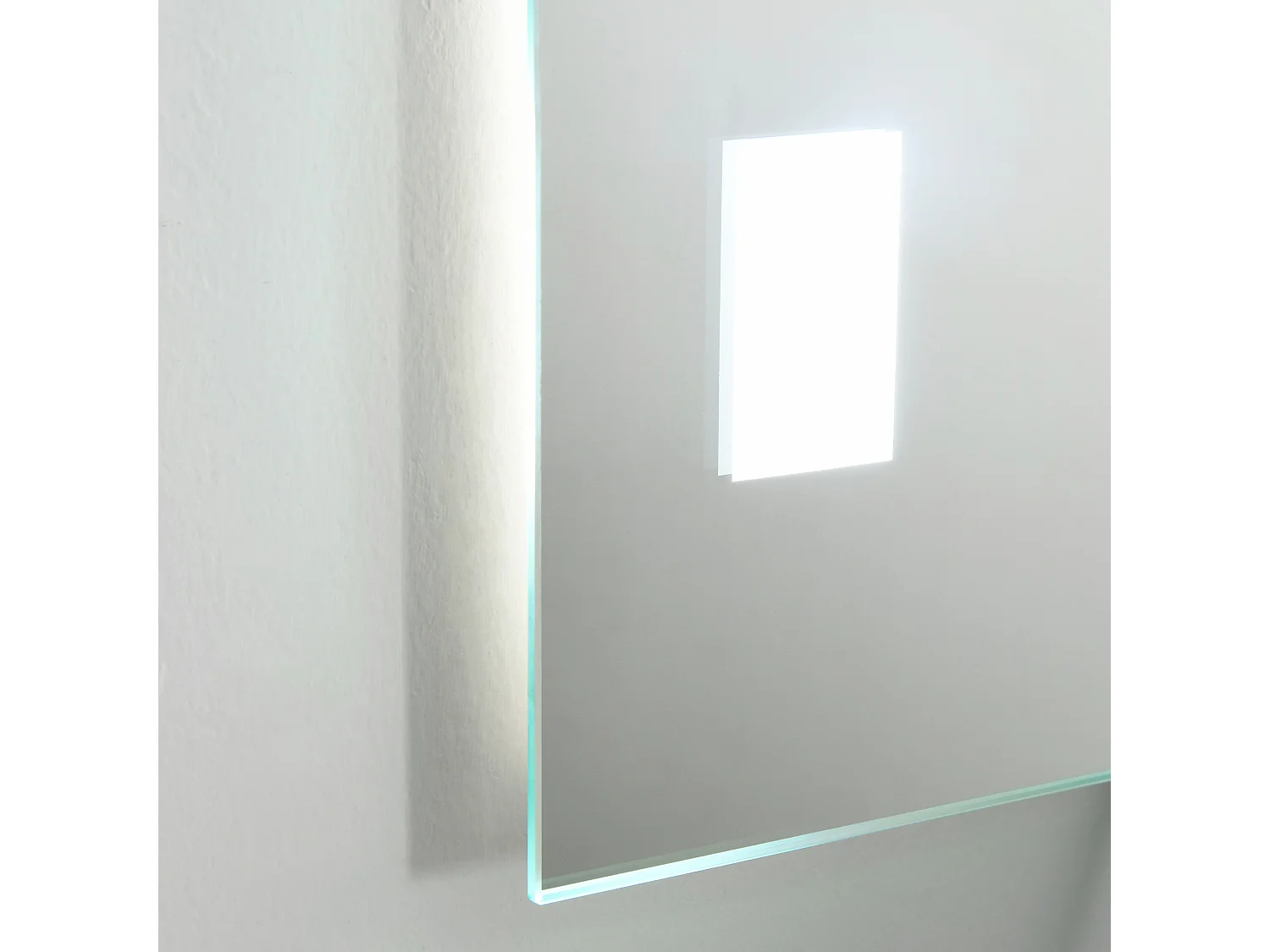 Espejo de baño plata 70x2.7x50 cm kleankin