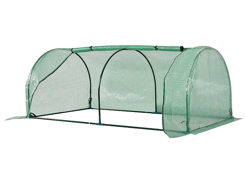 Invernadero caseta verde 200x100x80 cm Outsunny