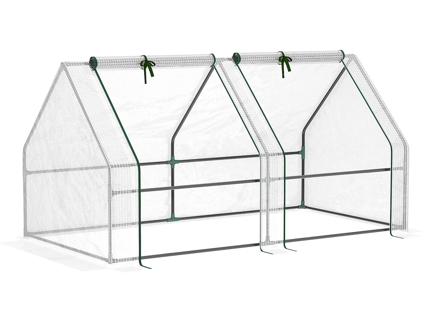 Invernadero blanco 180x90x90 cm Outsunny