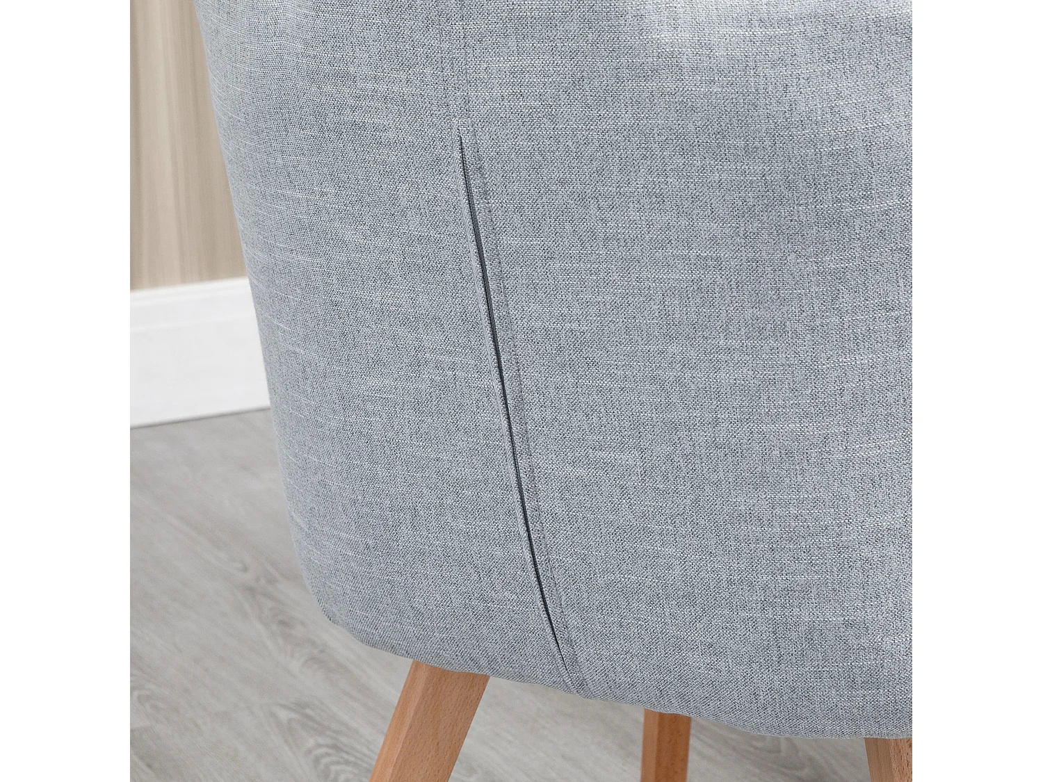 Sillas de comedor gris 58x60x82 cm HOMCOM