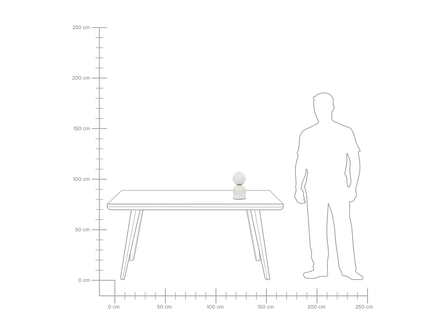 Lampe à poser KIWI Pierre Blanc