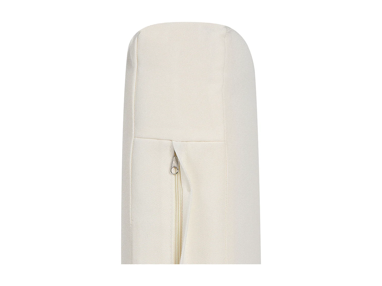 Lot de 2 chaises de jardin avec coussins TODI Bambou Blanc cassé