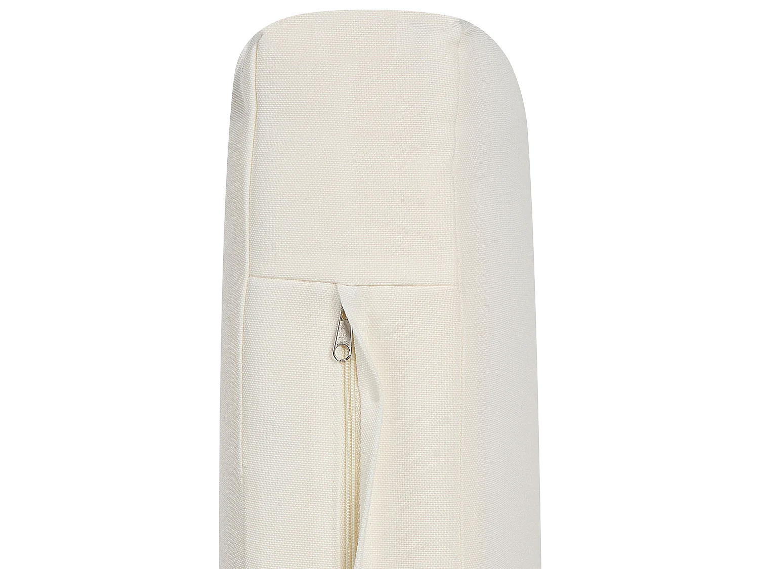 Lot de 2 chaises de jardin avec coussins TODI Bambou Blanc cassé
