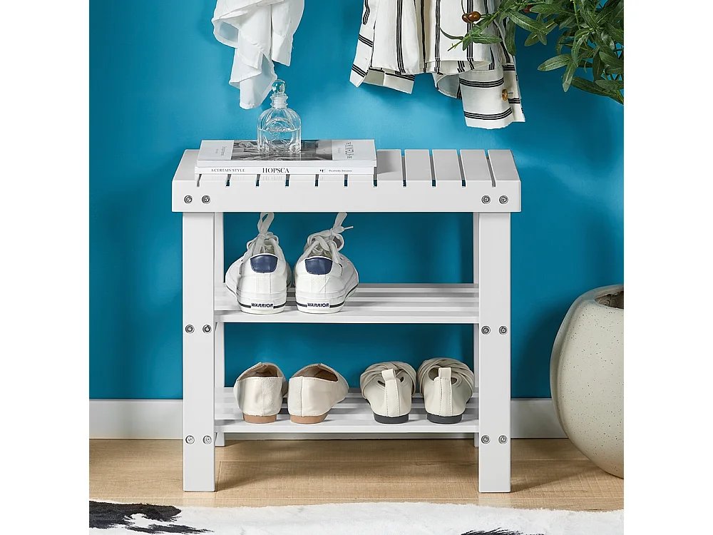 Zapatero, estantería para Zapatos de bambú 2 años de garantía, FSR02-K-W SoBuy ES