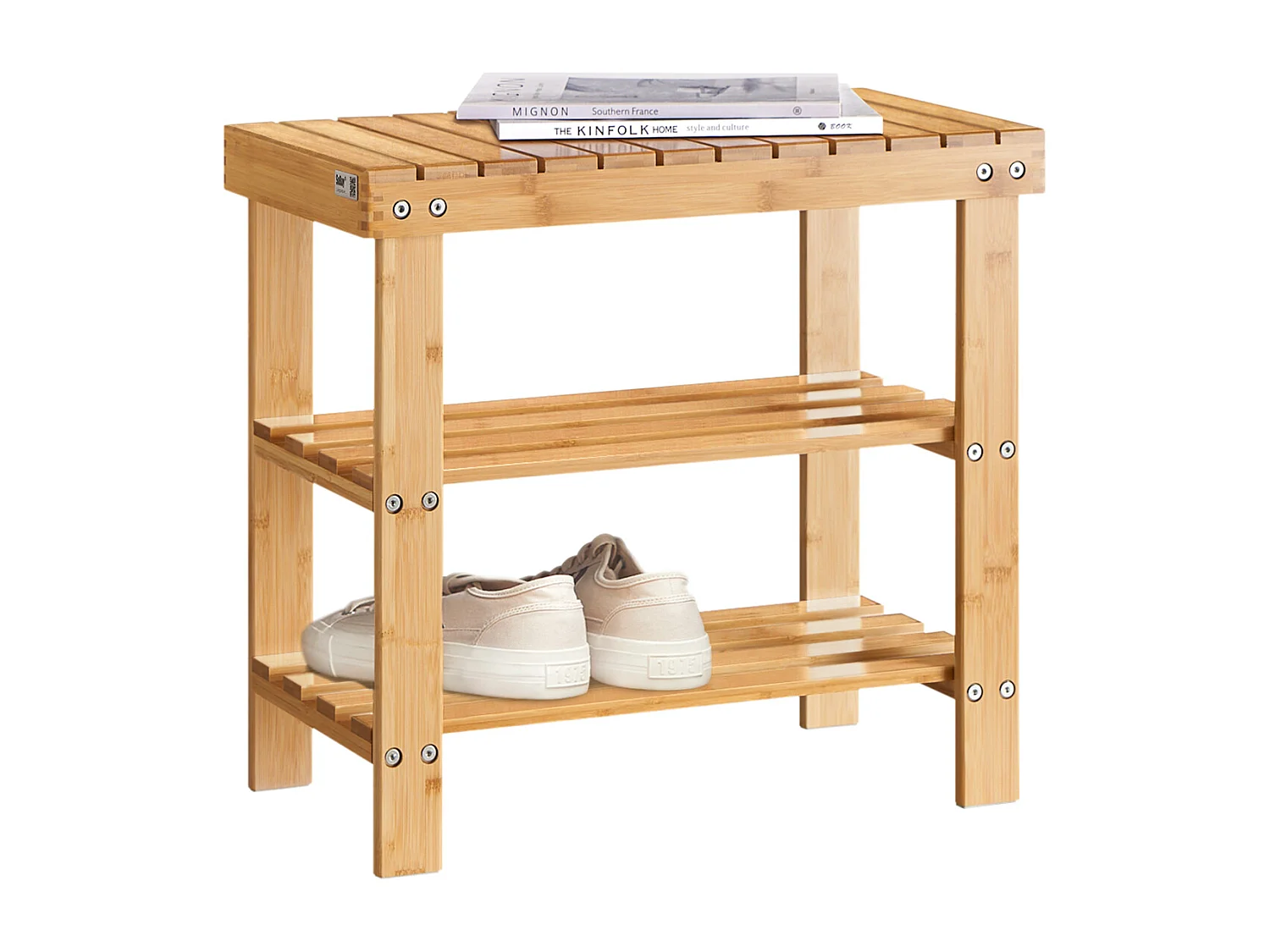 Zapatero, estantería para Zapatos de bambú 2 años de garantía, L50xP29xA45, FSR02-K-N SoBuy ES