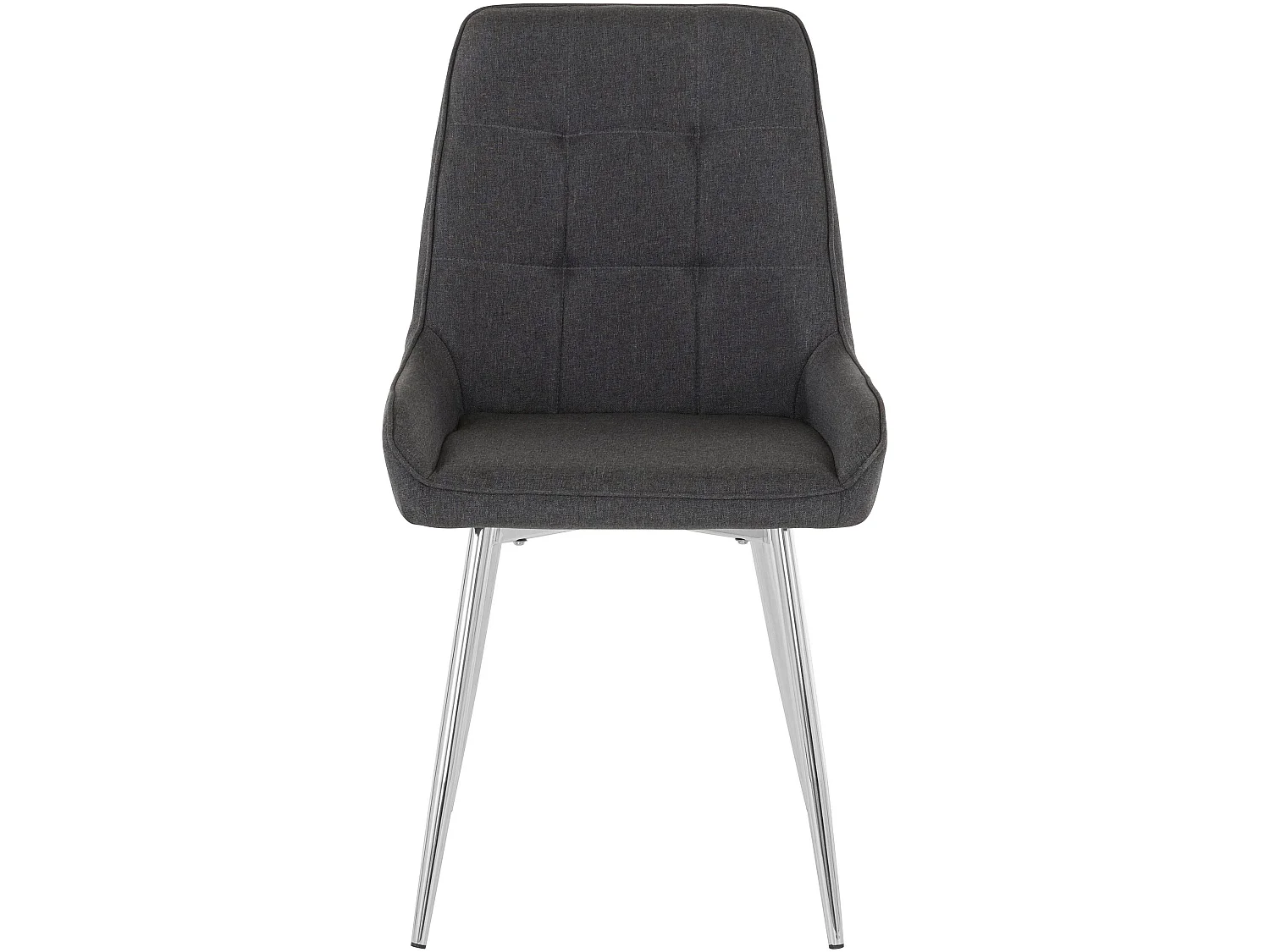 Juri | Lot de 2 chaises de salle à manger rembourrées en tissu tissé