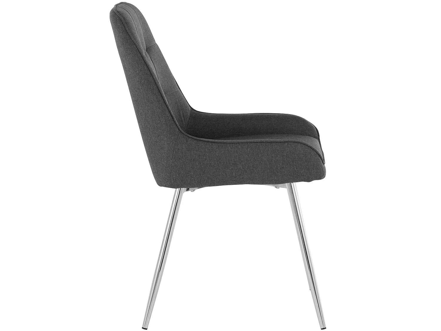 Juri | Lot de 2 chaises de salle à manger rembourrées en tissu tissé