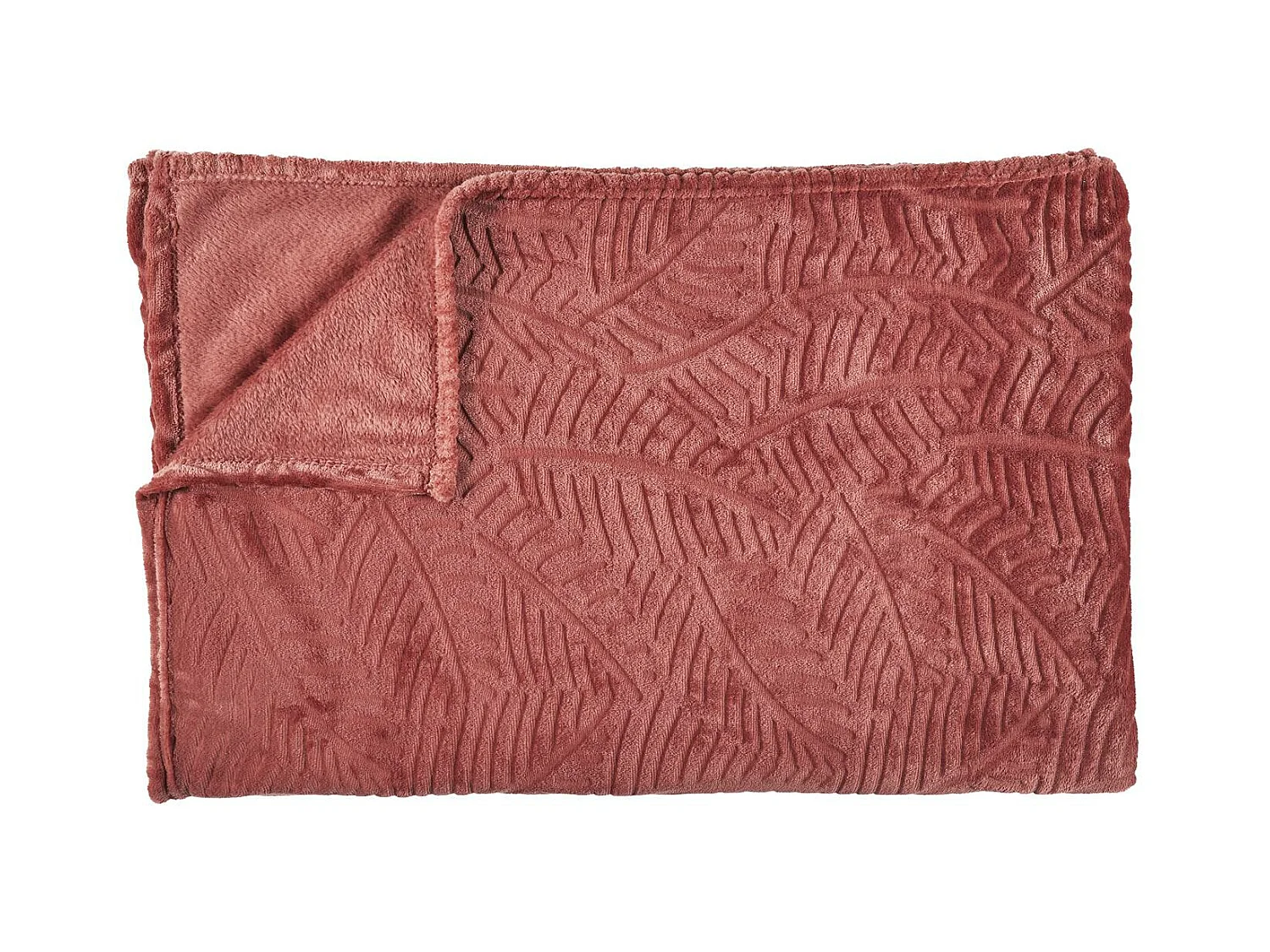 Plaid Flanelle Embosse Gris Clair 150x200cm Rouge