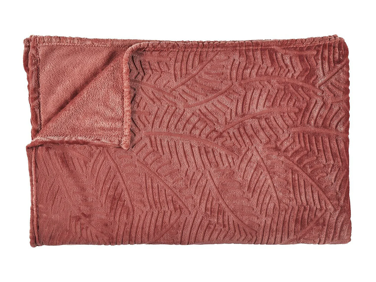 Plaid Flanelle Embosse Gris Clair 150x200cm Rouge