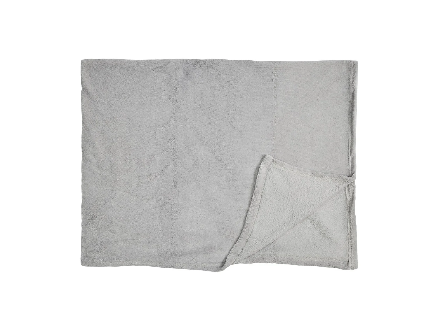 Plaid Molleton Gris Clair 120x150cm Gris