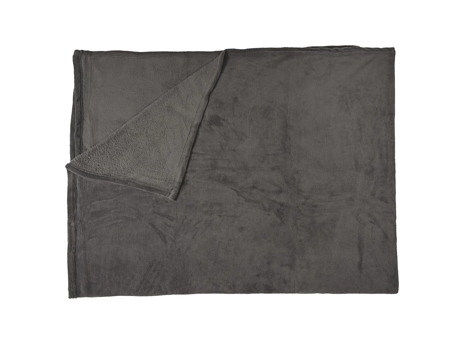 Plaid Molleton Uni 150x200cm Gris