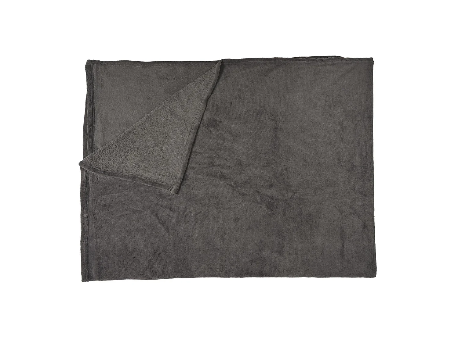 Plaid Molleton Uni 150x200cm Gris