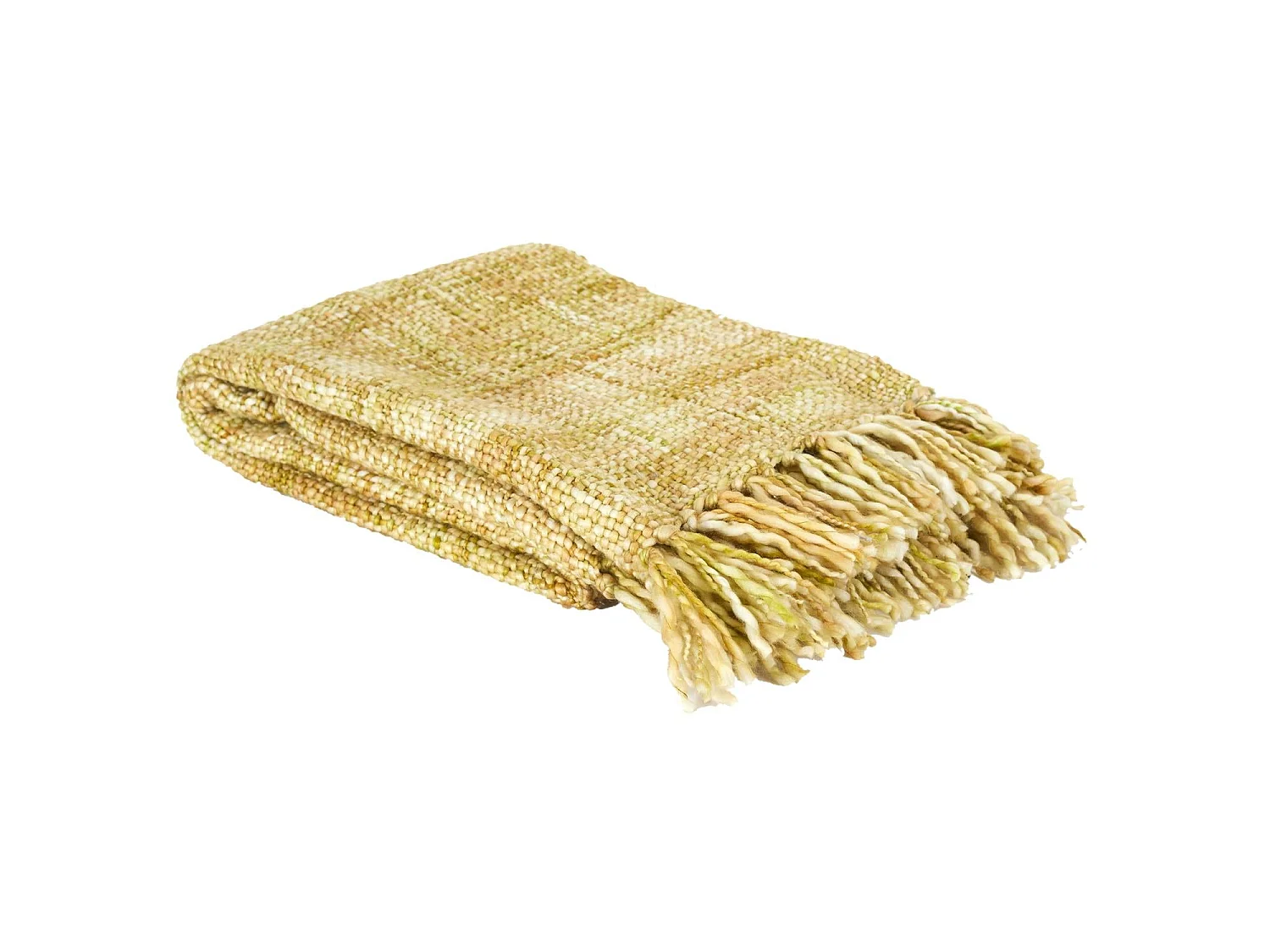 Plaid Grosse Maille Chunky 125x150cm Jaune