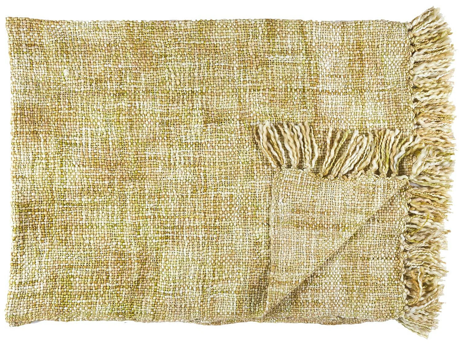 Plaid Grosse Maille Chunky 125x150cm Jaune