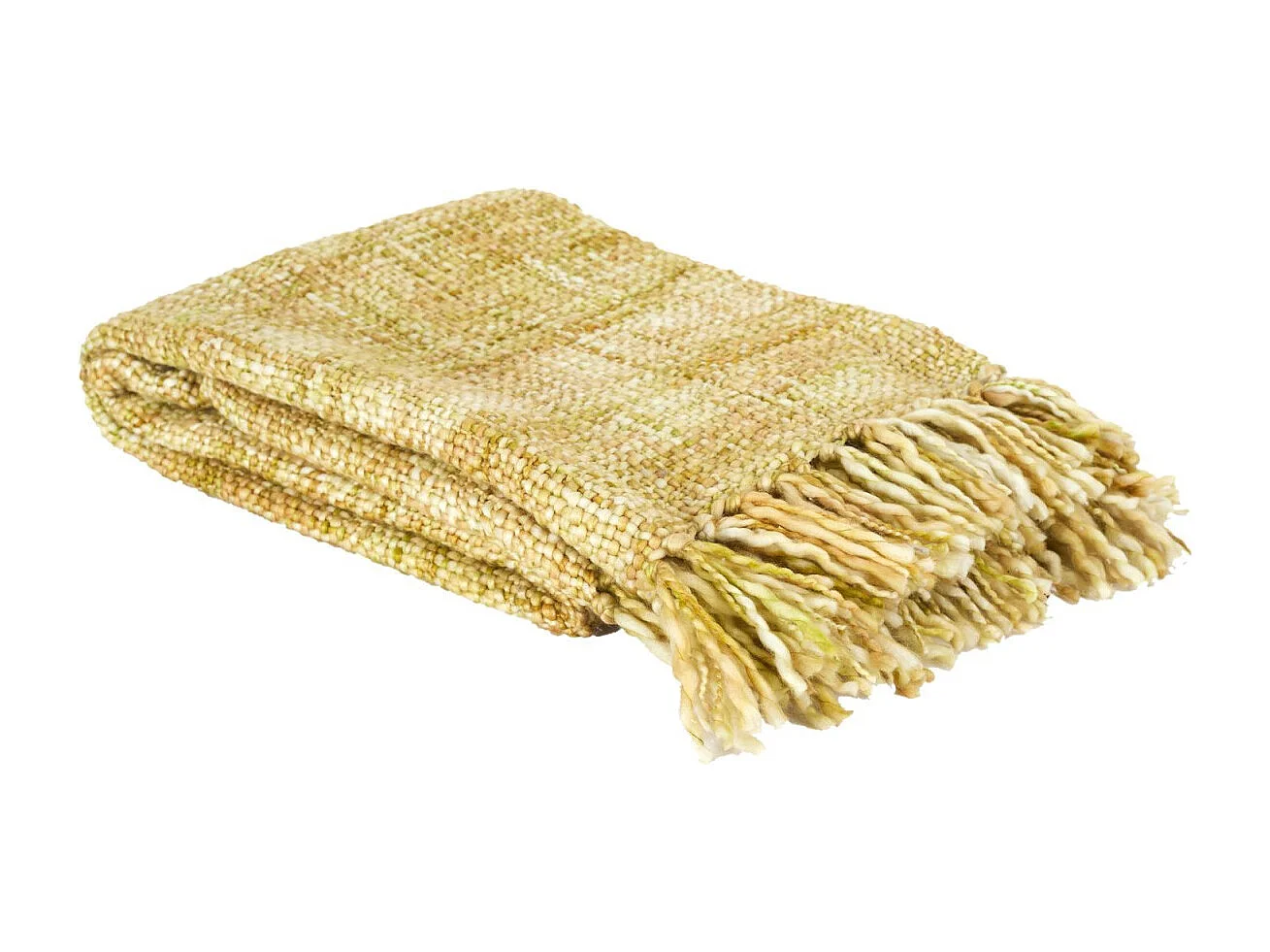 Plaid Grosse Maille Chunky 125x150cm Jaune