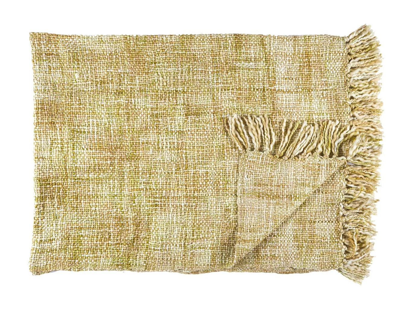 Plaid Grosse Maille Chunky 125x150cm Jaune