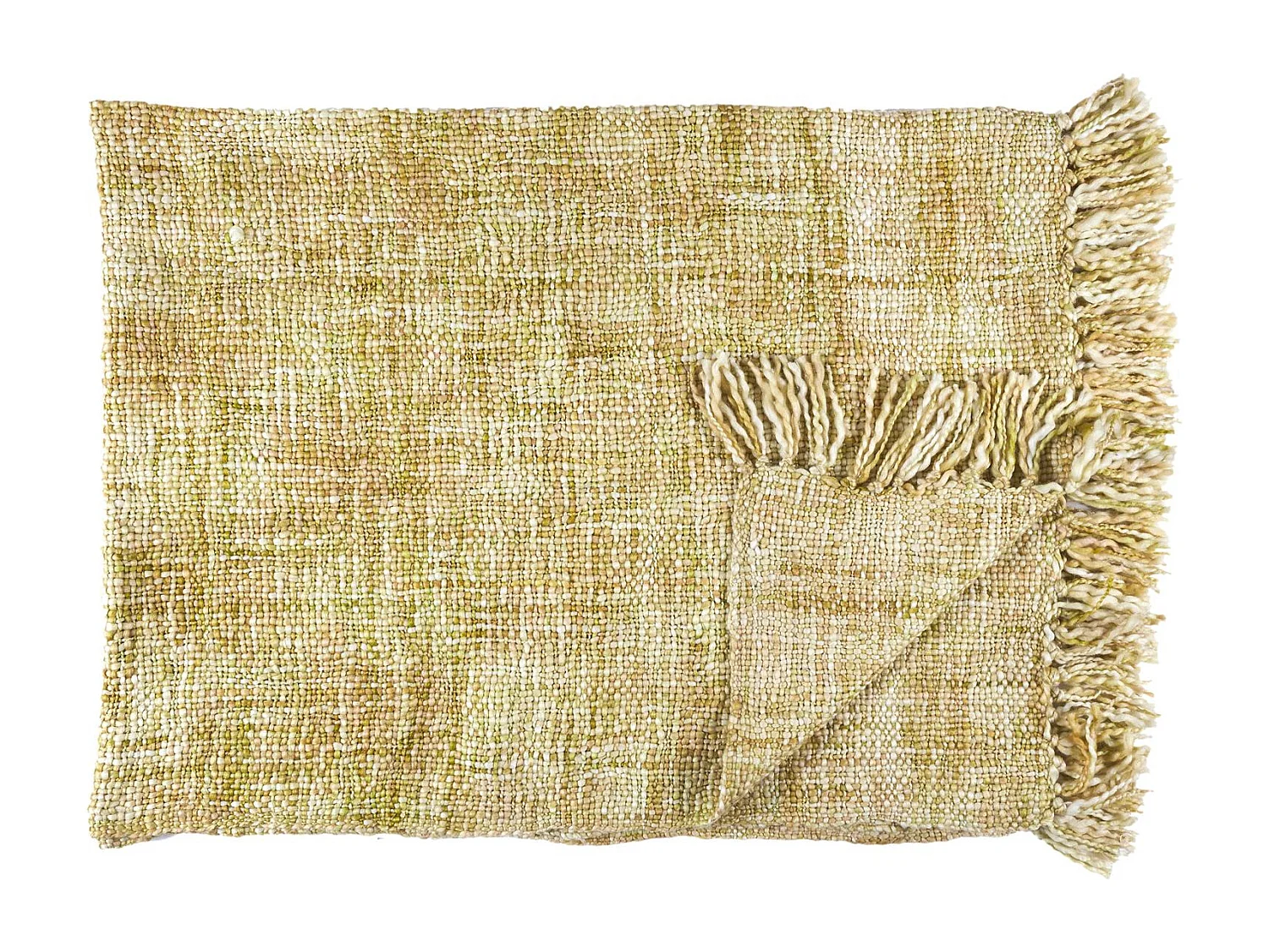 Plaid Grosse Maille Chunky 125x150cm Jaune