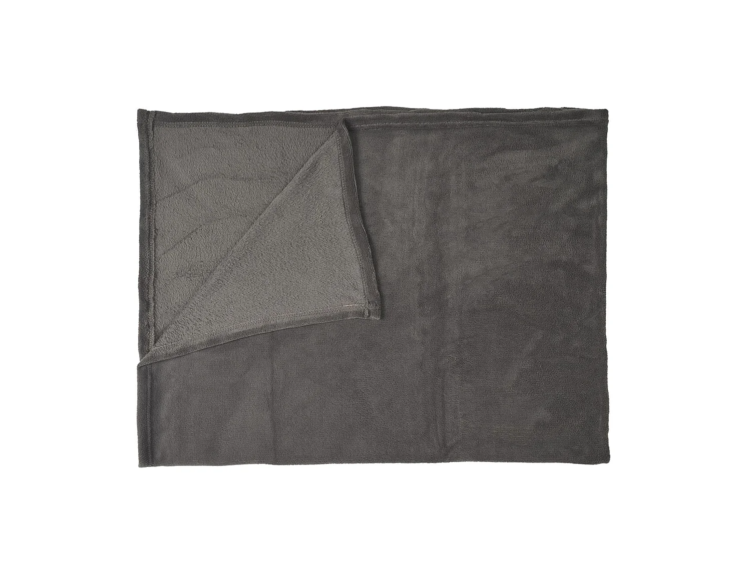 Plaid Molletone Uni 120x150cm Gris