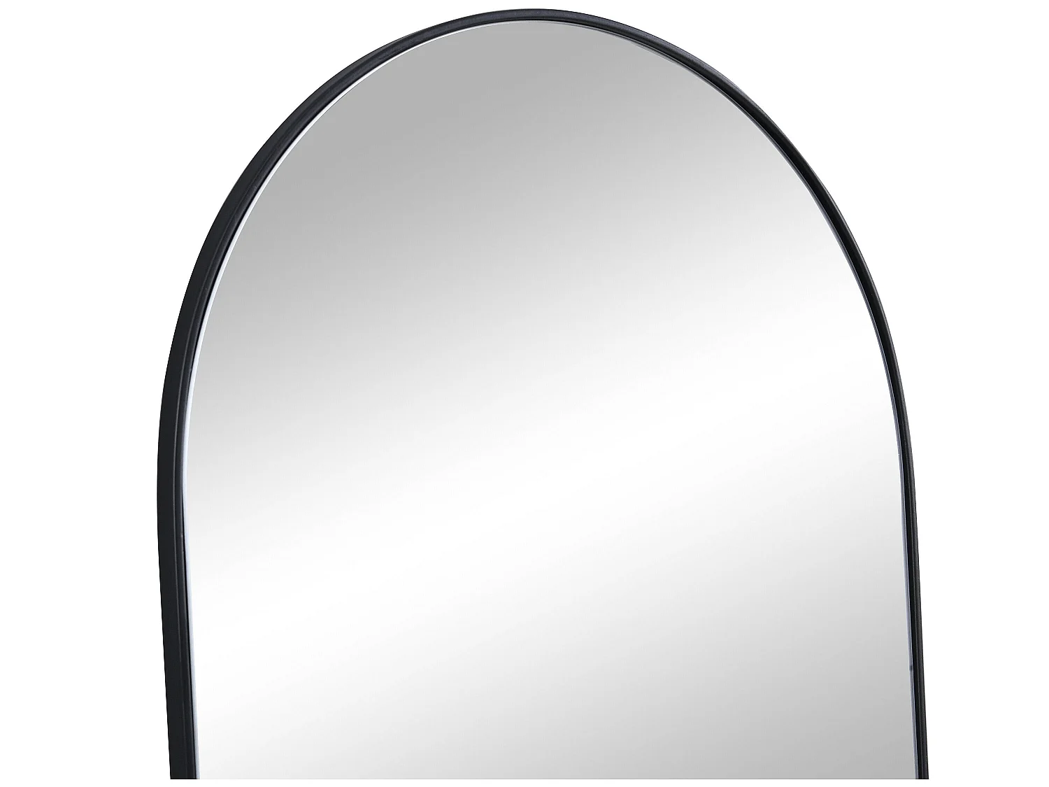 Metalen boogspiegel - B50 x H170 cm - Zwart - MAILEN