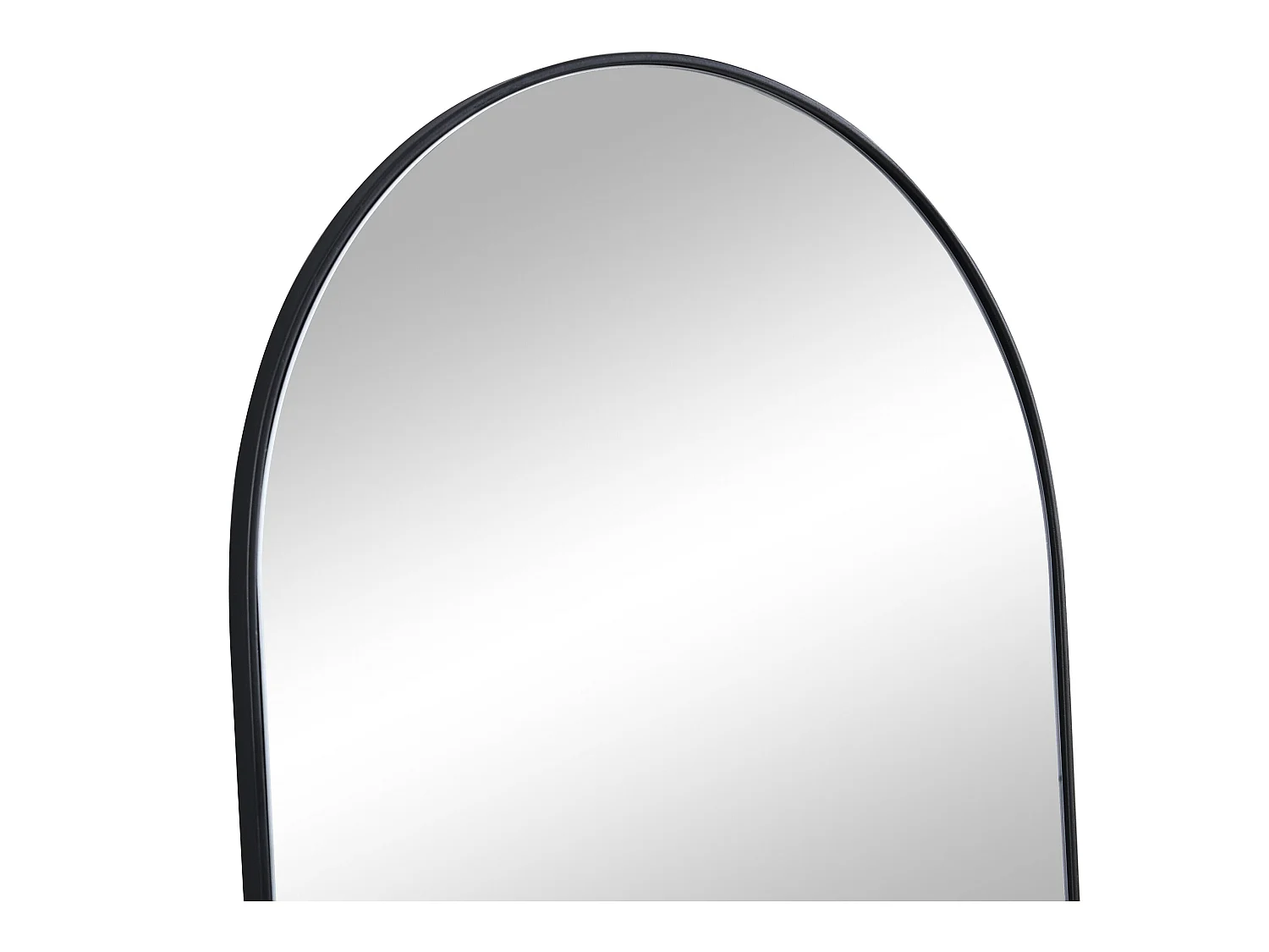 Espejo de metal - Ancho 50 x Alt. 170 cm - Negro - MAILEN