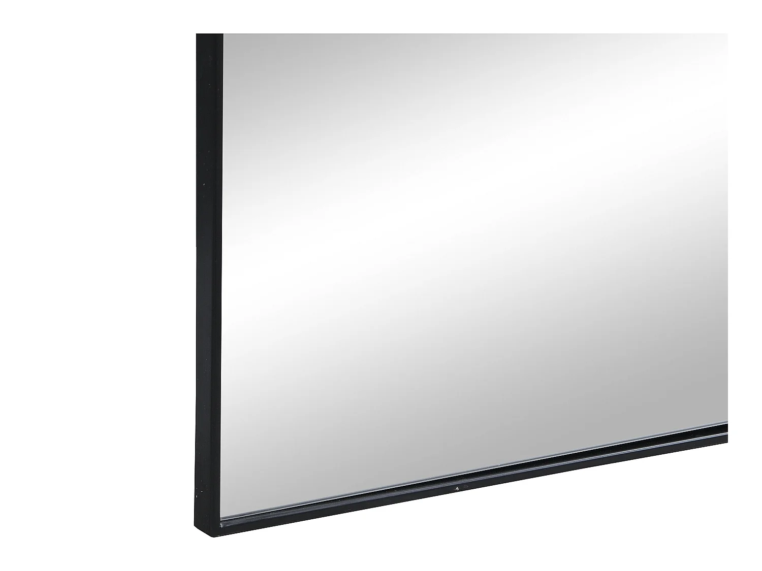 Espejo de metal - Ancho 50 x Alt. 170 cm - Negro - MAILEN