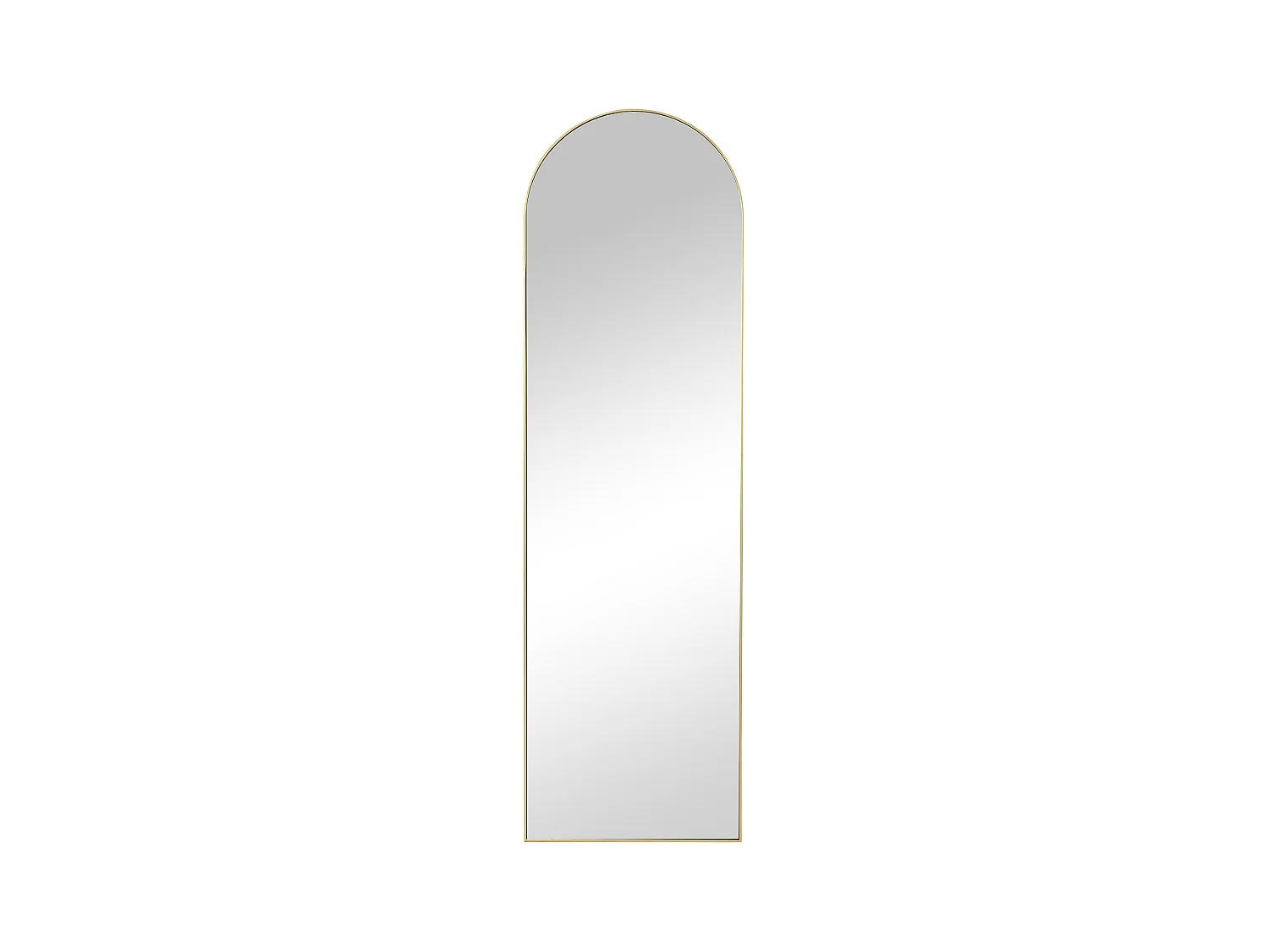 Staande spiegel met boog van metaal - L50 x H170 cm - Goudkleurig - MAILEN