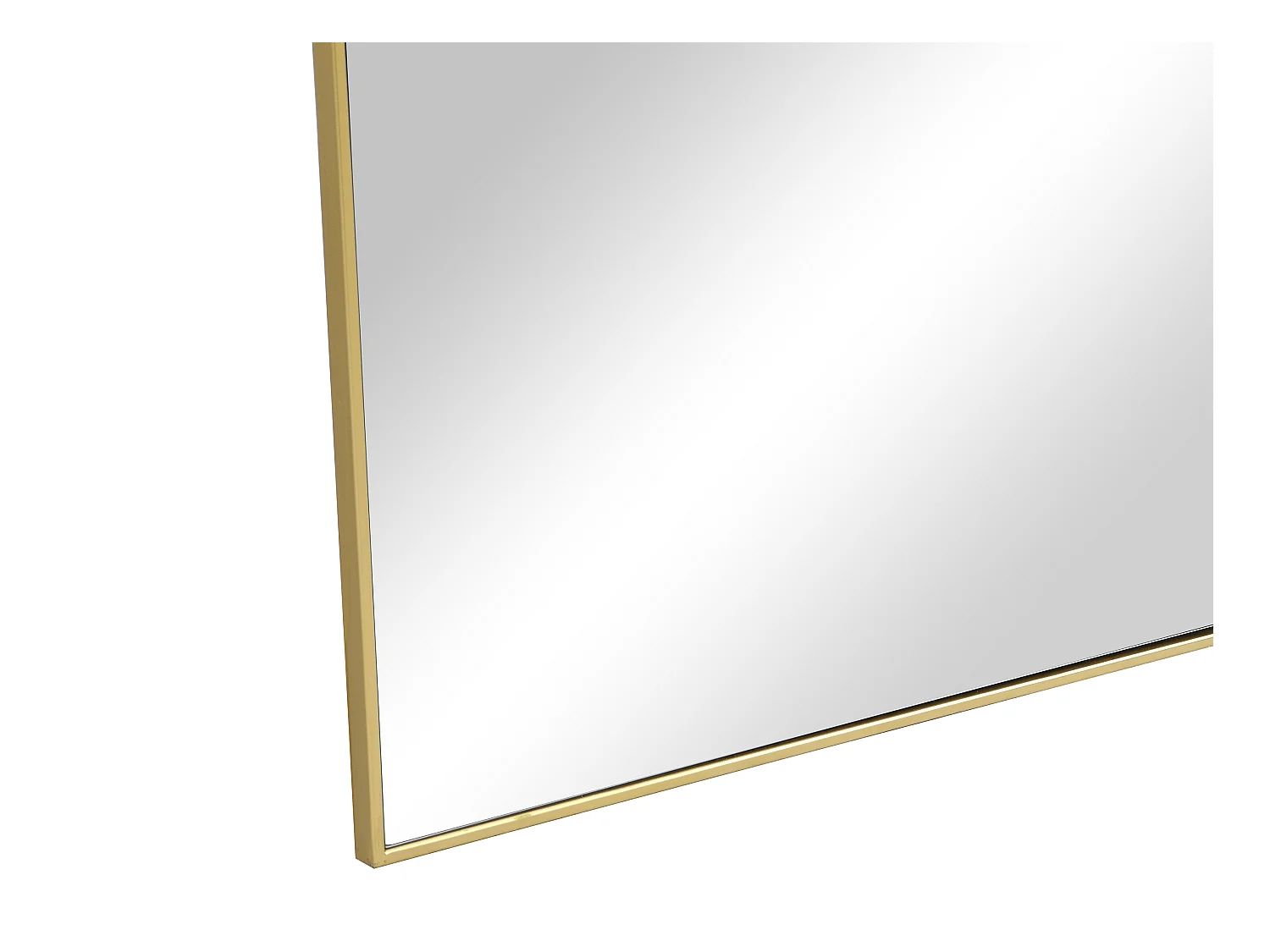 Staande spiegel met boog van metaal - L50 x H170 cm - Goudkleurig - MAILEN