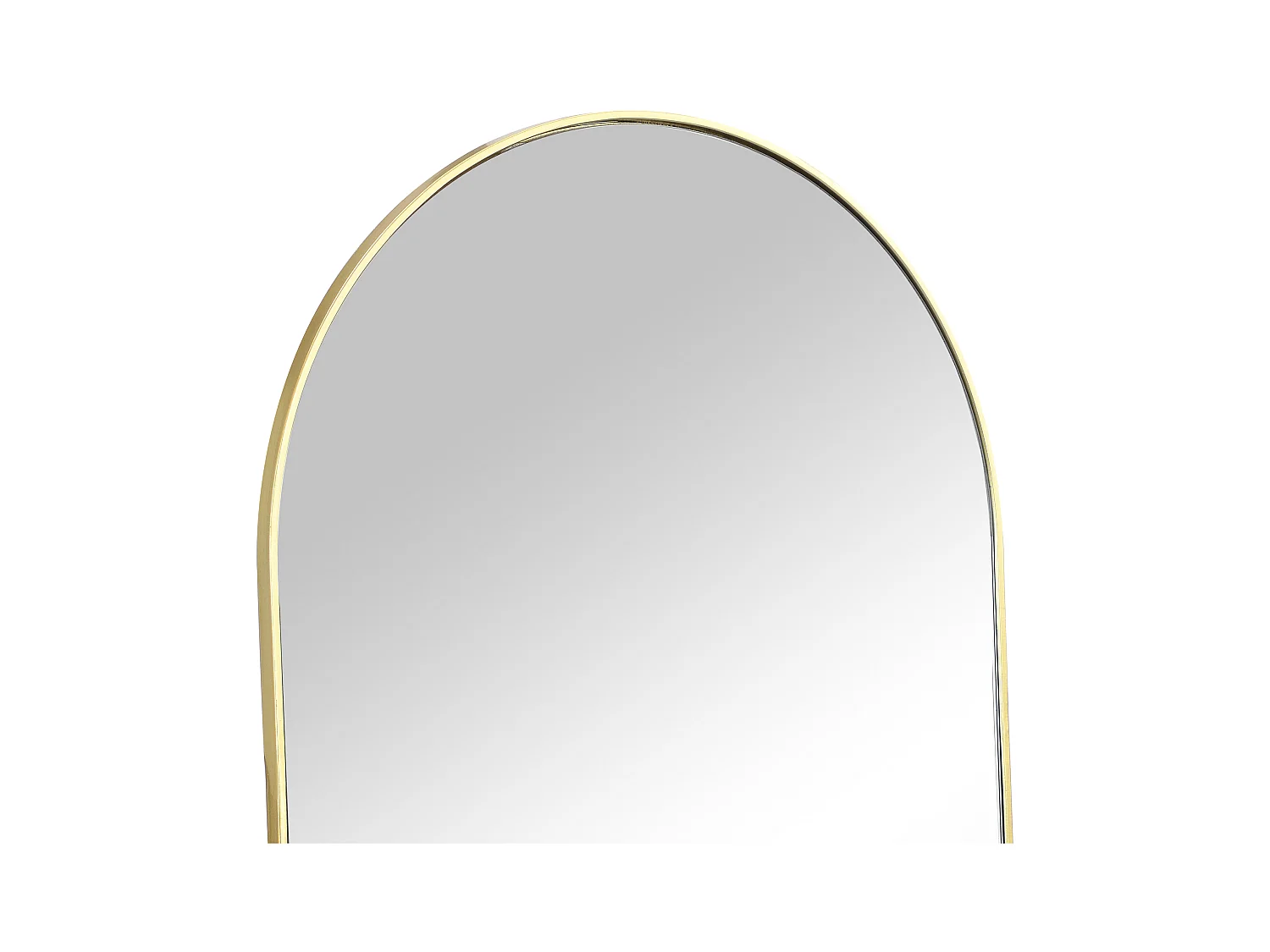 Staande spiegel met boog van metaal - L50 x H170 cm - Goudkleurig - MAILEN