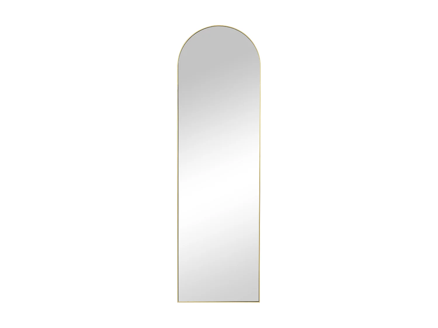 Miroir arche à poser en métal - L. 50 x H. 170 cm - Doré - MAILEN