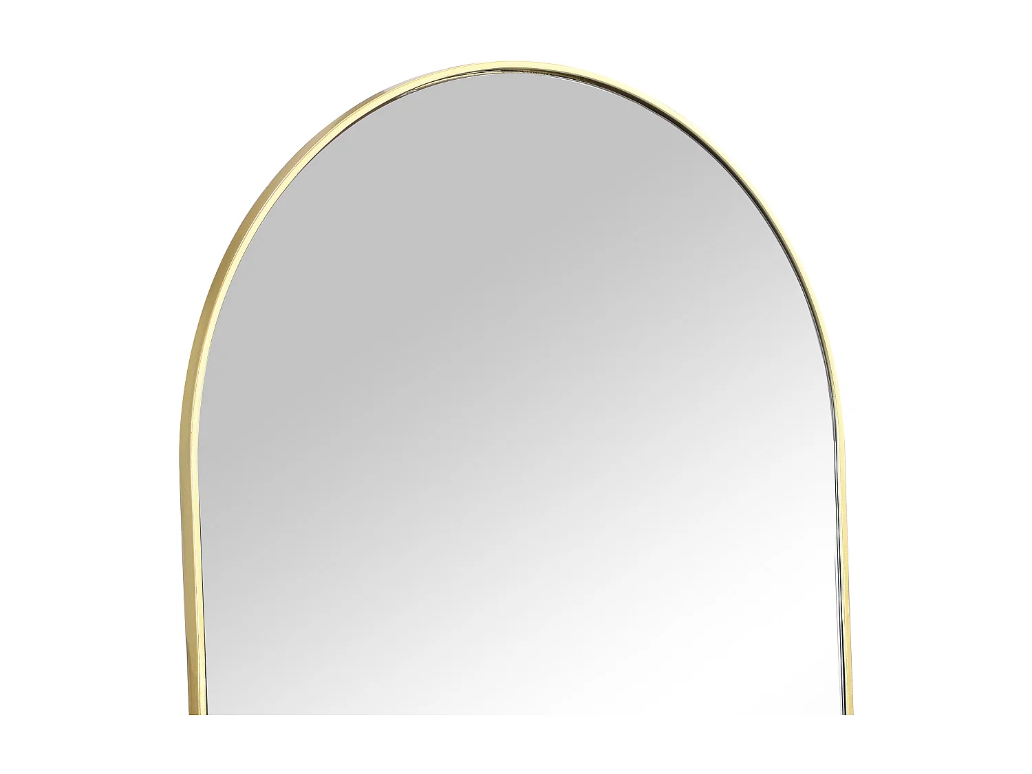 Miroir arche à poser en métal - L. 50 x H. 170 cm - Doré - MAILEN