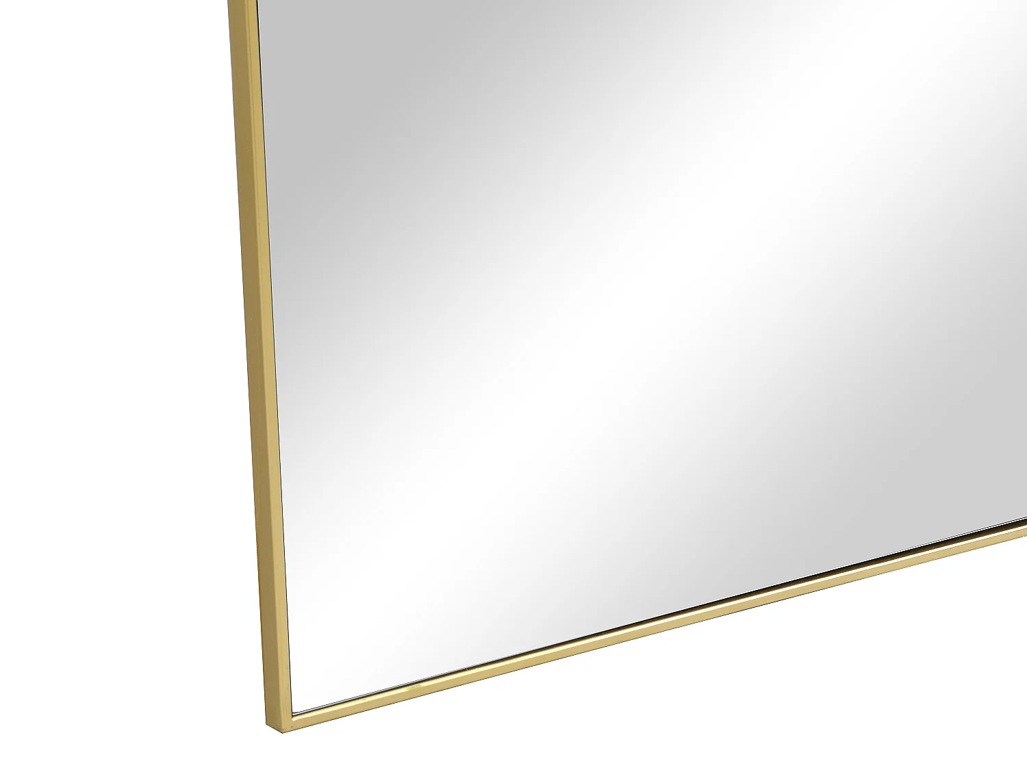 Miroir arche à poser en métal - L. 50 x H. 170 cm - Doré - MAILEN