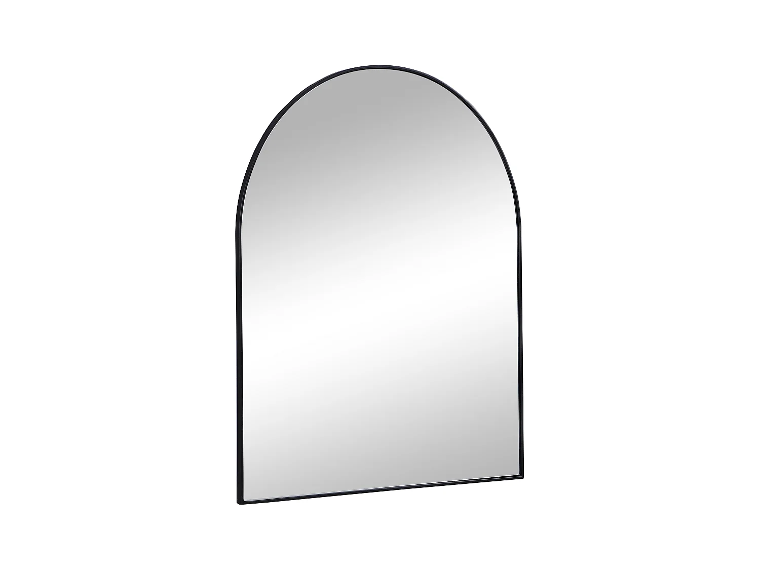 Espejo de metal - Ancho 65 x Alt. 80 cm - Negro - MAILEN