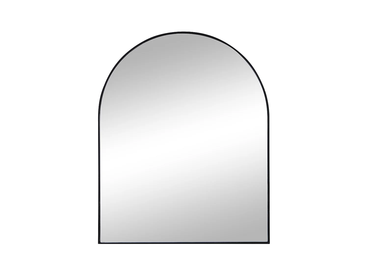 Espejo de metal - Ancho 65 x Alt. 80 cm - Negro - MAILEN