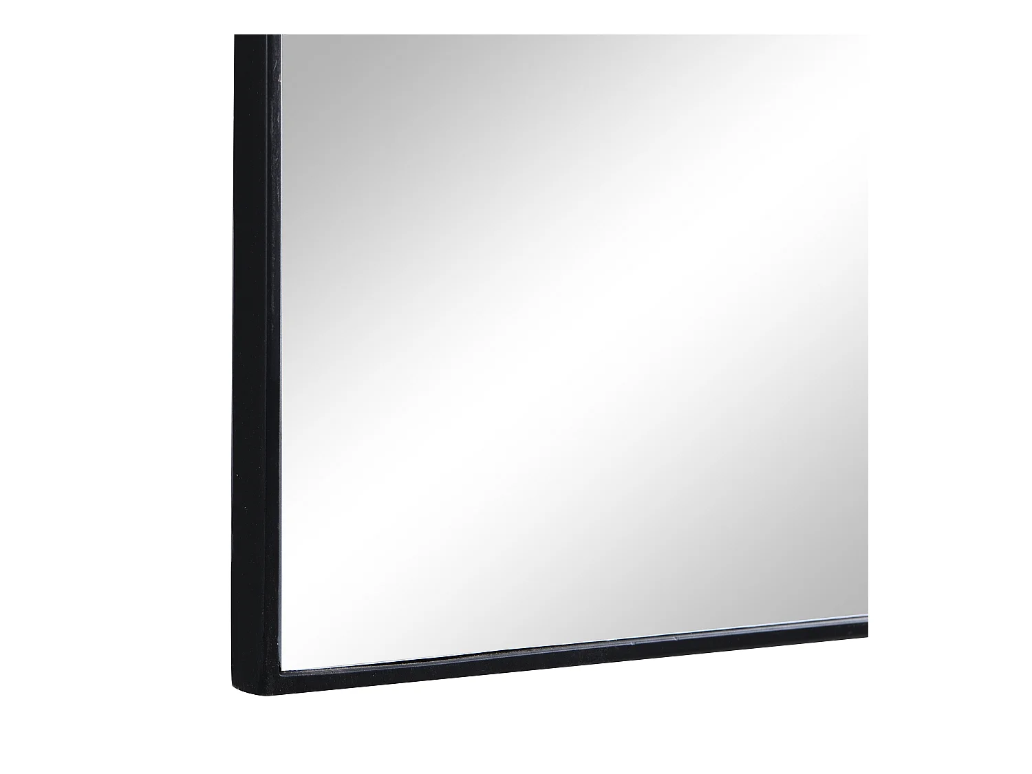 Espejo de metal - Ancho 65 x Alt. 80 cm - Negro - MAILEN