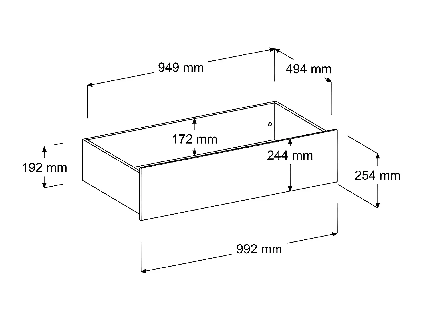 Lit 90 x 190/200 cm avec rangements - Blanc et naturel + Sommier + Matelas - PAULETTE