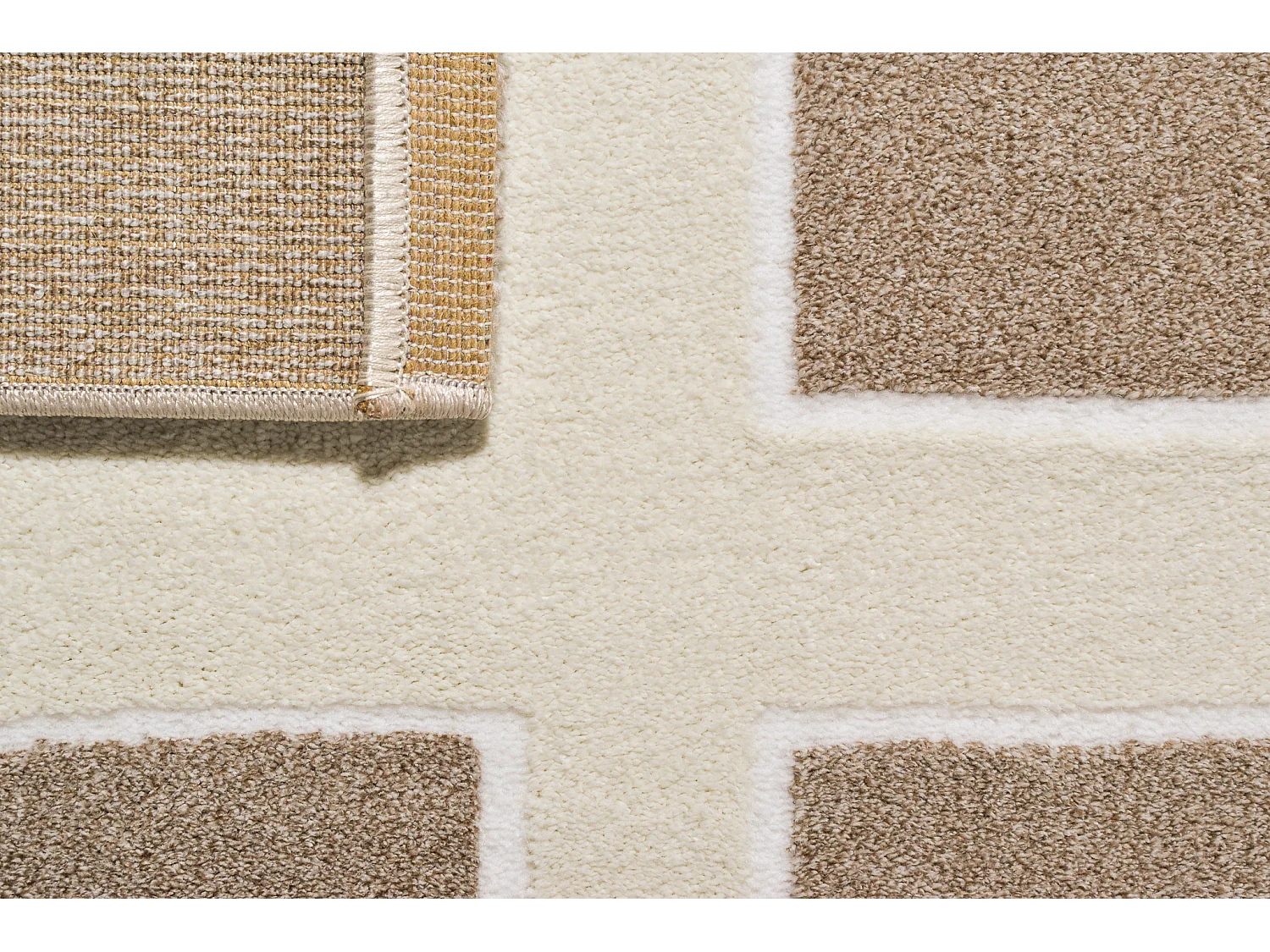 Tapis de salon - Memphis - Géométrique - Crème - 200x290