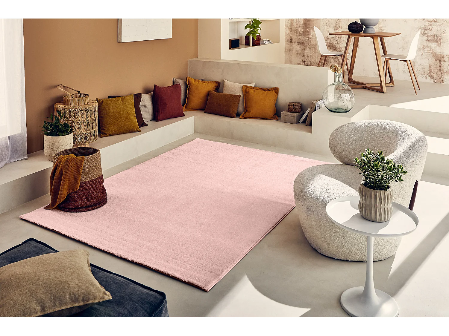 Tapis de salon - Memphis - Rose - 120x160