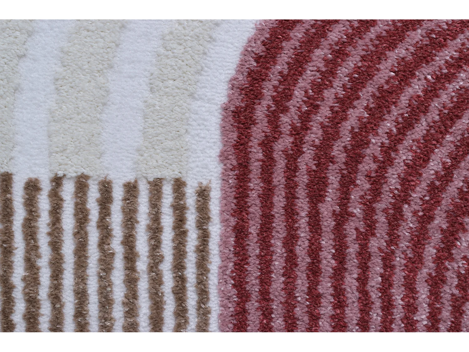 Tapis de salon - Memphis - Géométrique - Rouge - 160x230