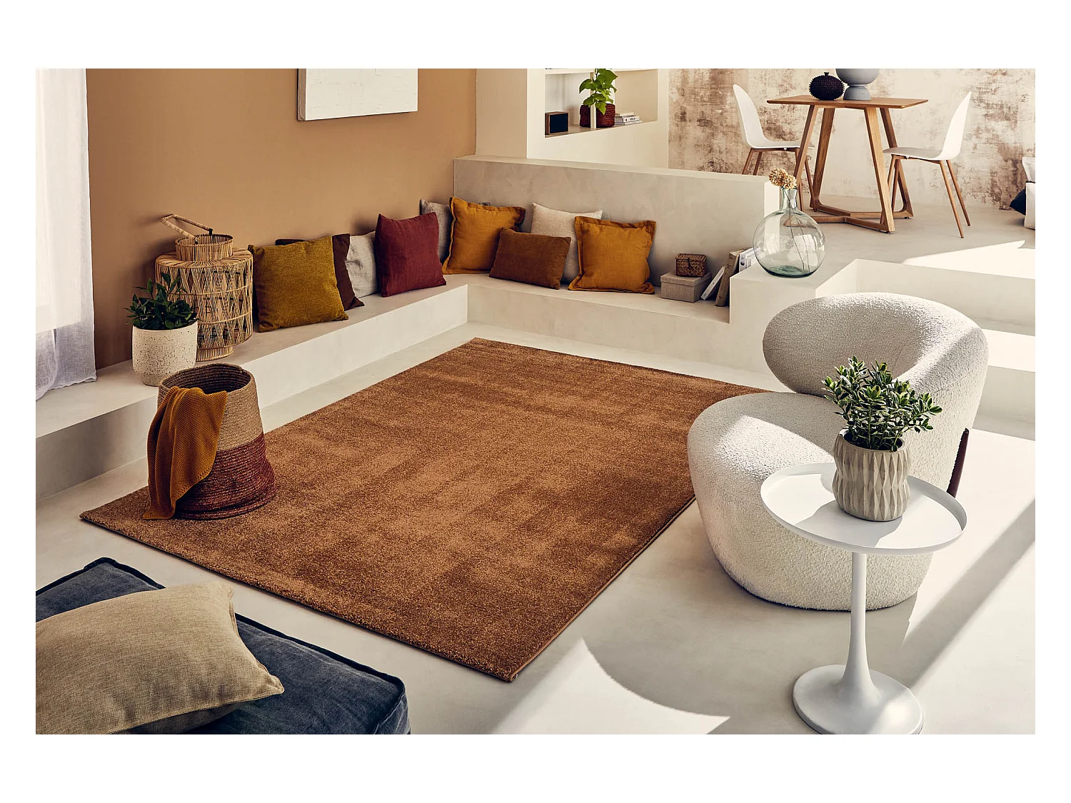 Tapis de salon - Memphis - Marron - 200x290