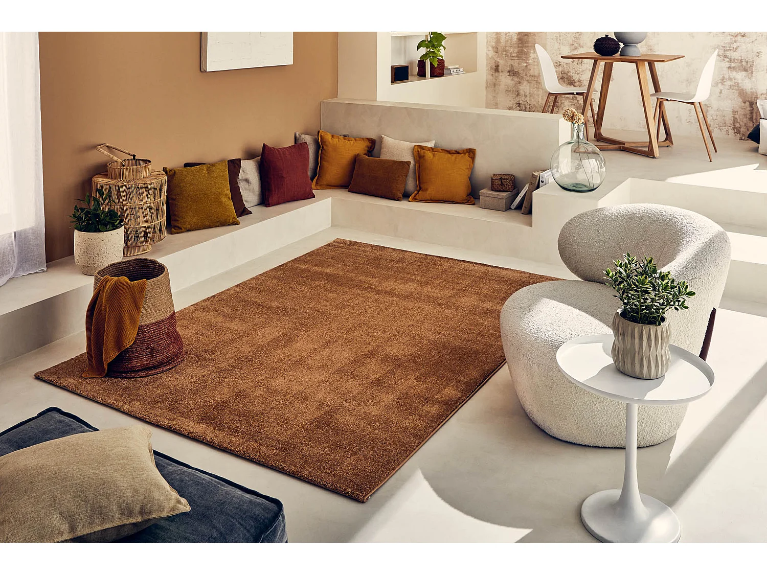 Tapis de salon - Memphis - Marron - 80x150