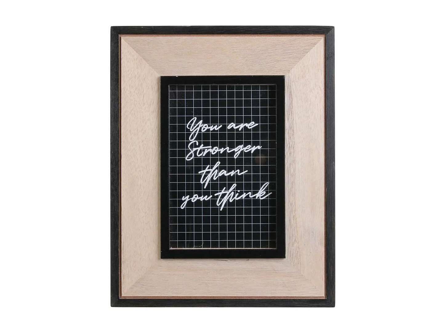 Cadre photo en bois Happy working  (Lot de 2)