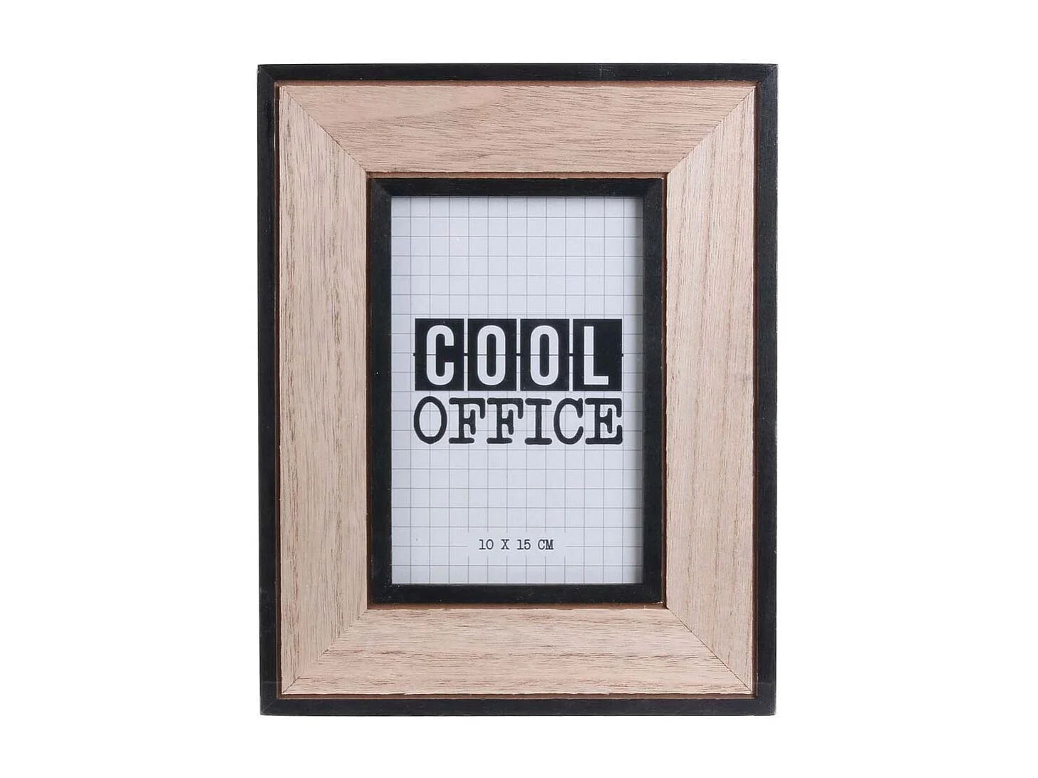 Cadre photo en bois Happy working  (Lot de 2)