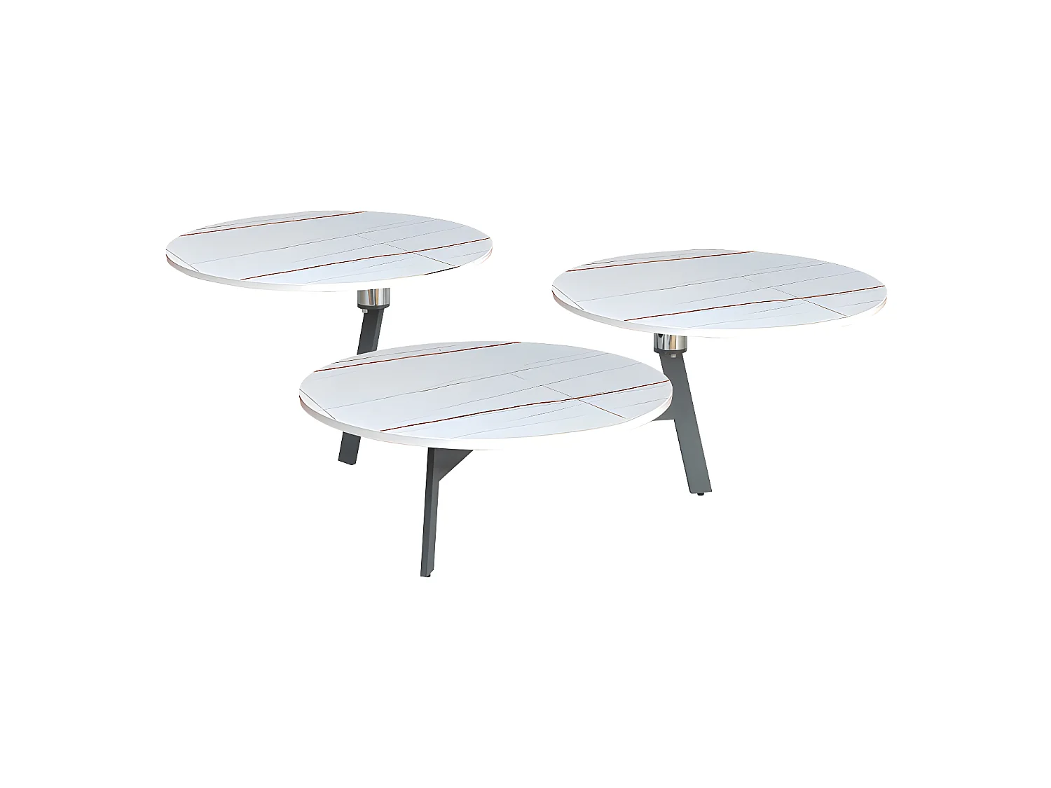 Table basse articulée 3 plateaux - TOUPIA