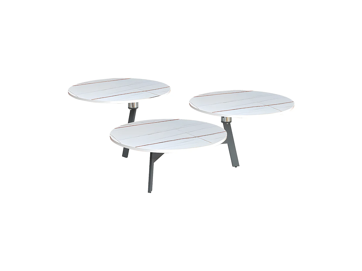 Table basse articulée 3 plateaux - TOUPIA