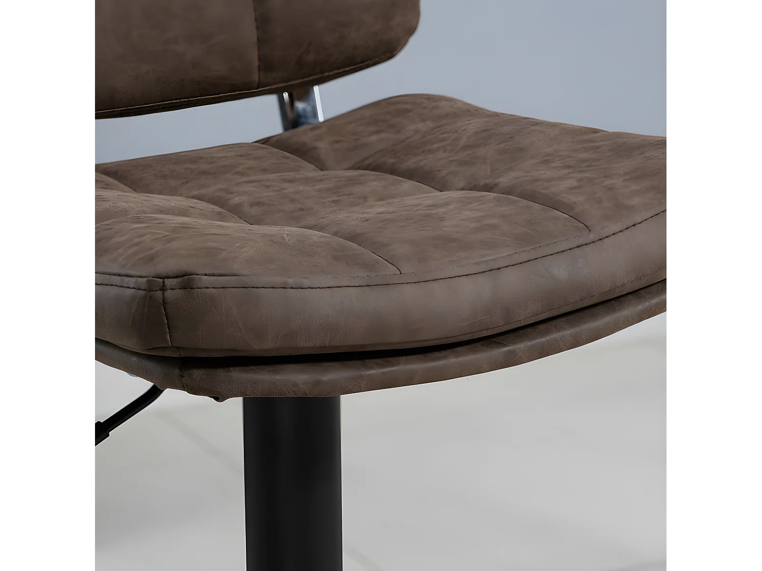 Lot de 2 tabourets de bar vintage KOALA marron