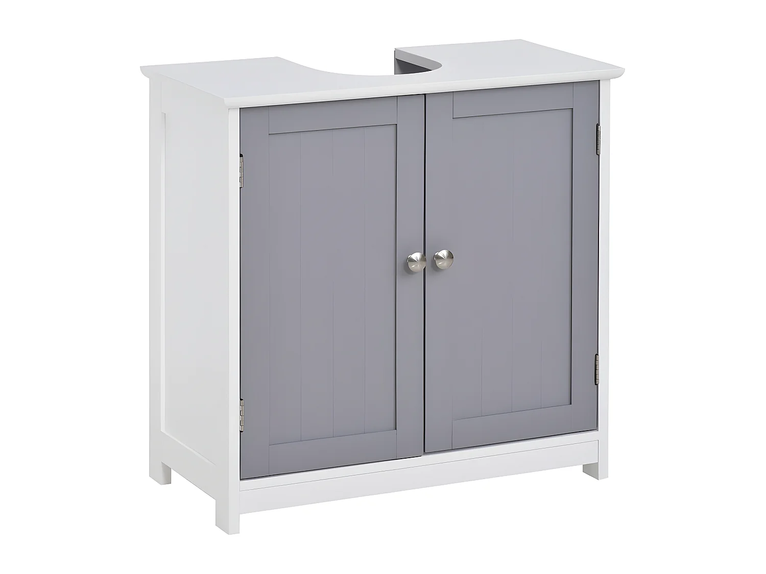 Meuble sous-vasque MAIDSTONE blanc et gris